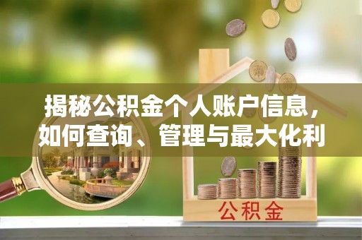 盘锦揭秘公积金个人账户信息，如何查询、管理与最大化利用